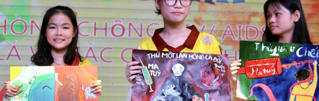 TĐ GDQT Nam Việt tổ chức cuộc thi vẽ tranh hưởng ứng ngày thế giới phòng chống HIV/AIDS