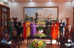  TĐ GDQT Nam Việt đến thăm và chúc mừng Sư đoàn 9 - Quân đoàn 4 nhân dịp 79 năm Ngày thành lập Quân đội Nhân dân Việt Nam