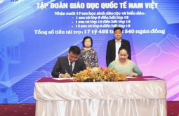 Tập đoàn GDQT Nam Việt tiếp tục đồng hành cùng Qũy học bổng Vừ A Dính với tổng tài trợ năm 2023 hơn 17 tỉ đồng