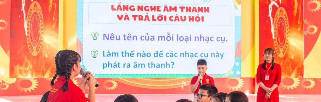 Cùng bé Tiểu học Nam Việt sáng tạo nhạc cụ độc đáo