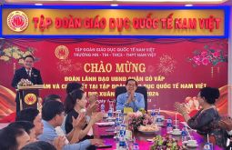 Lãnh đạo Quận Gò Vấp thăm và chúc mừng Tập đoàn GDQT Nam Việt nhân dịp cuối năm